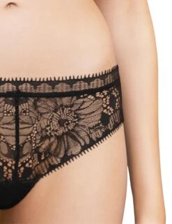 Chantelle Day To Night Tanga Brief - Black -Belle Lingerie Store 61252 chantelle day to night tanga brief black 4