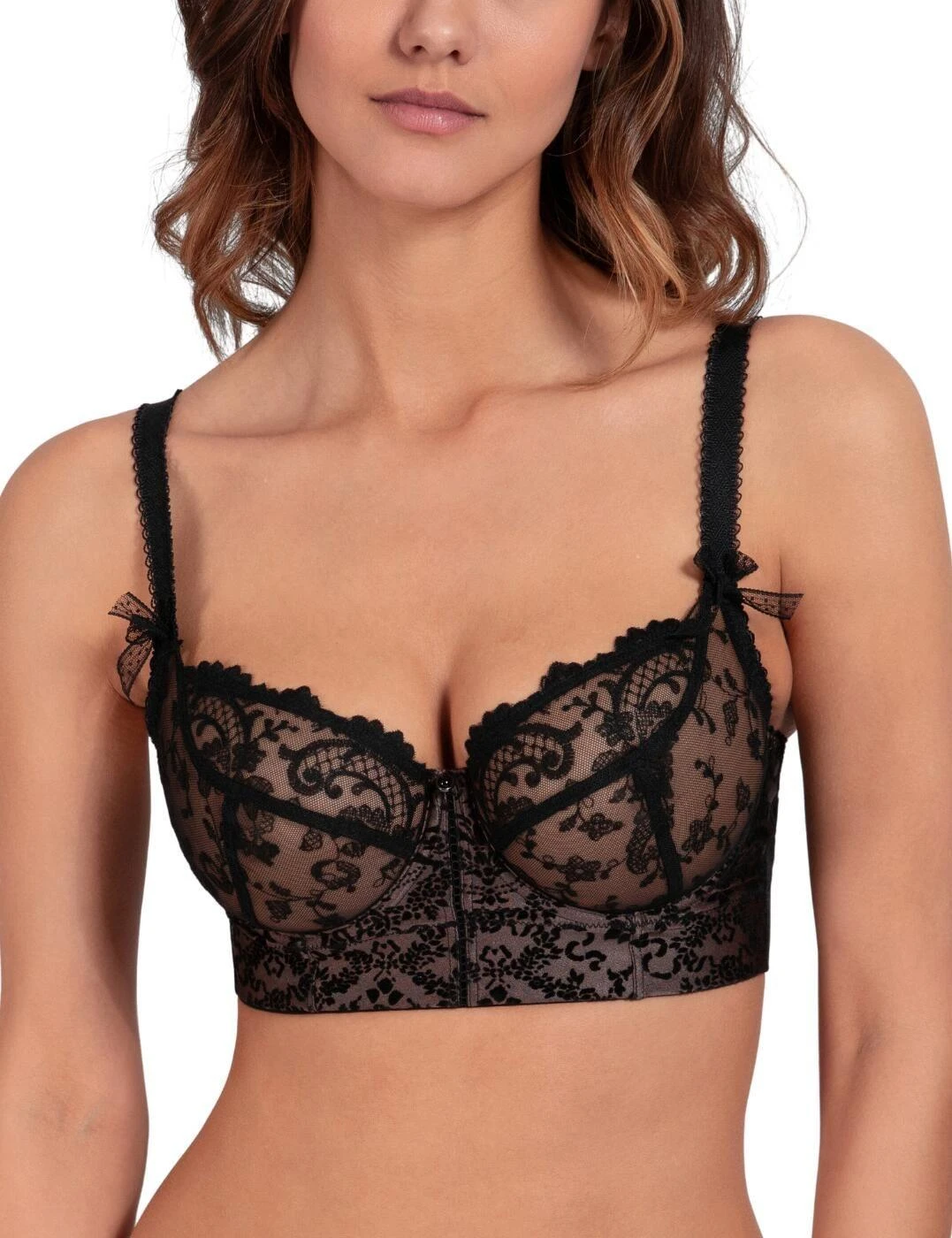 Empreinte Gaby Longline Bra - Black 1 Empreinte Gaby Longline Bra - Black