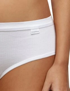 Chantelle Cotton Comfort Shorty Brief - White 7 Chantelle Cotton Comfort Shorty Brief - White -Belle Lingerie Store 61284 chantelle cotton comfort shorty brief white 4