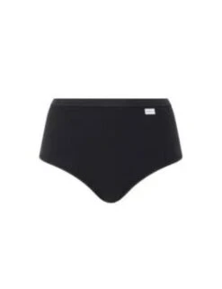Chantelle Cotton Comfort High Waist Brief - Black -Belle Lingerie Store 61288 chantelle cotton comfort high waist brief black 3