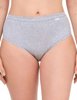 Chantelle Cotton Comfort High Waist Brief - Heather Grey