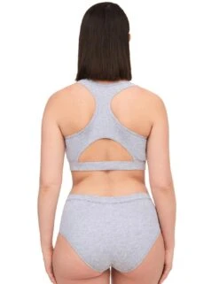 Chantelle Cotton Comfort High Waist Brief - Heather Grey -Belle Lingerie Store 61288 chantelle cotton comfort high waist brief heather grey 6
