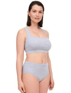 Chantelle Cotton Comfort High Waist Brief - Heather Grey -Belle Lingerie Store 61288 chantelle cotton comfort high waist brief heather grey 7