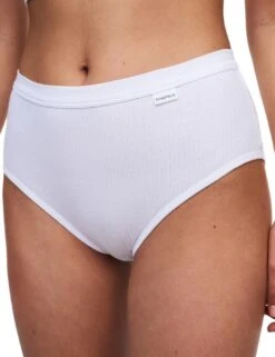 Chantelle Cotton Comfort High Waist Brief - White