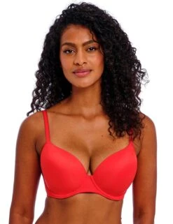 Freya Undetected Moulded T Shirt Bra - Chilli Red