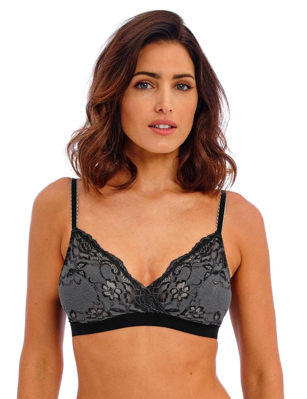 Wacoal Florilege Non Wired Bralette - Black 1 Wacoal Florilege Non Wired Bralette - Black