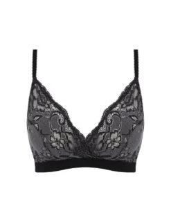 Wacoal Florilege Non Wired Bralette - Black 8 Wacoal Florilege Non Wired Bralette - Black -Belle Lingerie Store 61446 wacoal florilege non wired bralette black 3