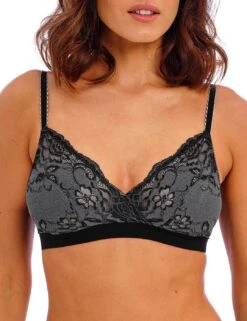 Wacoal Florilege Non Wired Bralette - Black 9 Wacoal Florilege Non Wired Bralette - Black -Belle Lingerie Store 61446 wacoal florilege non wired bralette black 4