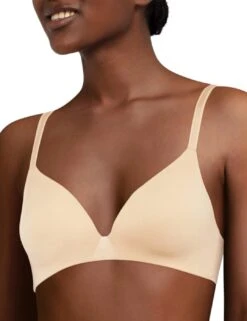 Chantelle Essentiall Non Wired T Shirt Bra - Golden Beige -Belle Lingerie Store 61474 chantelle essentiall non wired t shirt bra golden beige 4