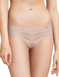 Chantelle Festivite Tanga Brief - Golden Beige