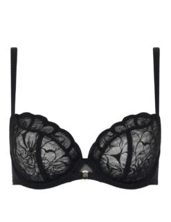 Chantelle Fleurs Full Coverage Underwired Bra - Black 9 Chantelle Fleurs Full Coverage Underwired Bra - Black -Belle Lingerie Store 61494 chantelle fleurs full coverage underwired bra black 3
