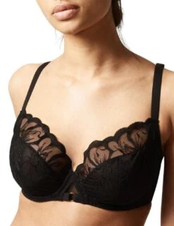 Chantelle Fleurs Full Coverage Underwired Bra - Black 10 Chantelle Fleurs Full Coverage Underwired Bra - Black -Belle Lingerie Store 61494 chantelle fleurs full coverage underwired bra black 4