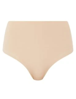 Chantelle Pure Light High Waist Brief - Golden Beige -Belle Lingerie Store 61497 chantelle pure light high waist brief golden beige 3