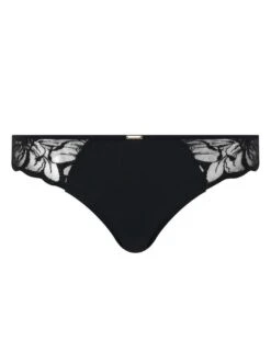 Chantelle Fleurs Brazilian Brief - Black -Belle Lingerie Store 61499 chantelle fleurs brazilian brief black 3