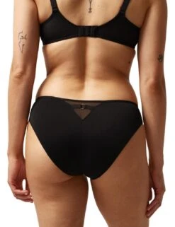 Chantelle Fleurs Brazilian Brief - Black -Belle Lingerie Store 61499 chantelle fleurs brazilian brief black 6