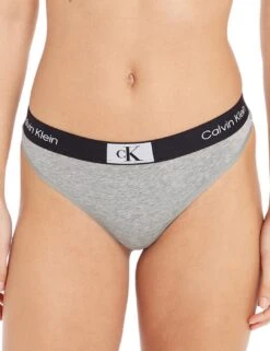 Calvin Klein CK96 Thong - Grey Heather