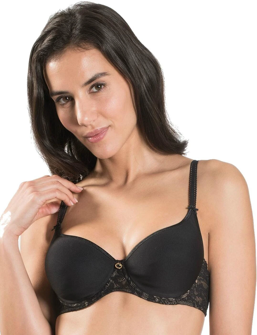 Aubade Rosessence Spacer T Shirt Bra - Noir 1 Aubade Rosessence Spacer T Shirt Bra - Noir