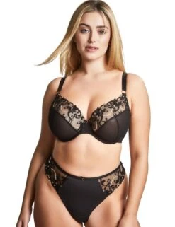 Sculptresse By Panache Nova Thong - Black/Gold -Belle Lingerie Store 61723 sculptresse by panache nova thong blackgold 3