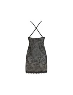 Pour Moi For Your Eyes Only Split Hem Chemise - Black -Belle Lingerie Store 61750 pour moi for your eyes only split hem chemise black 4