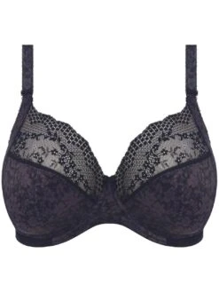 Elomi Lucie Plunge Bra - Black -Belle Lingerie Store 61807 elomi lucie plunge bra black 3