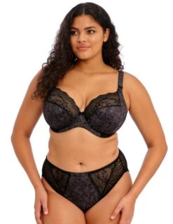 Elomi Lucie Plunge Bra - Black -Belle Lingerie Store 61807 elomi lucie plunge bra black 5