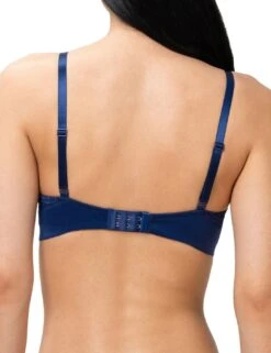 Triumph Vivid Spotlight Plunge Bra - Deep Water -Belle Lingerie Store 62005 triumph vivid spotlight plunge bra deep water 4