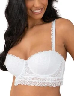 Pour Moi Rebel Underwired Strapless Longline Bra - White 11 Pour Moi Rebel Underwired Strapless Longline Bra - White -Belle Lingerie Store 62008 pour moi rebel underwired strapless longline bra white 5