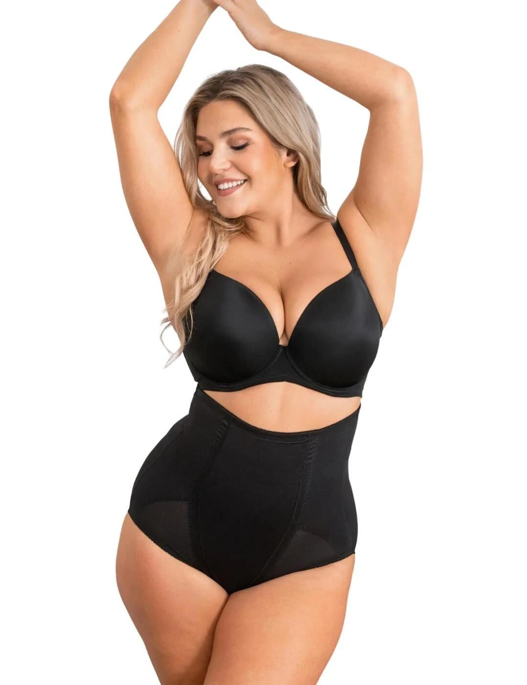 Pour Moi Hourglass Firm Control High Waist Brief - Black 3 Pour Moi Hourglass Firm Control High Waist Brief - Black - Image 3