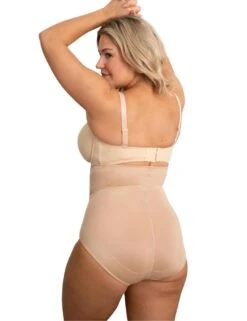 Pour Moi Hourglass Firm Control High Waist Brief - Caramel -Belle Lingerie Store 62056 pour moi hourglass firm control high waist brief caramel 6