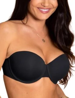 Pour Moi Definitions Push Up Strapless Bra - Black -Belle Lingerie Store 62077 pour moi definitions push up strapless bra black 5