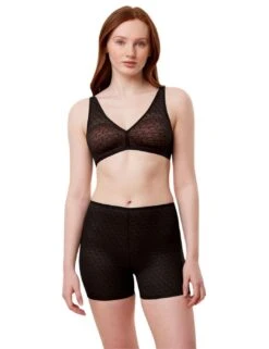 Triumph Signature Sheer Shorty Brief - Black -Belle Lingerie Store 62199 triumph signature sheer shorty brief black 4