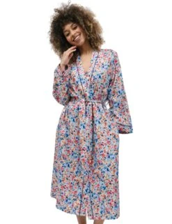Cyberjammies Bea Long Dressing Gown - Ditsy Floral