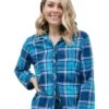 Cyberjammies Bea Pyjama Top - Blue Check