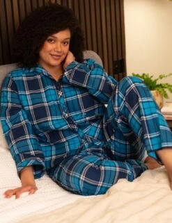 Cyberjammies Bea Pyjama Top - Blue Check 17 Cyberjammies Bea Pyjama Top - Blue Check -Belle Lingerie Store 62247 cyberjammies bea pyjama top blue check 8