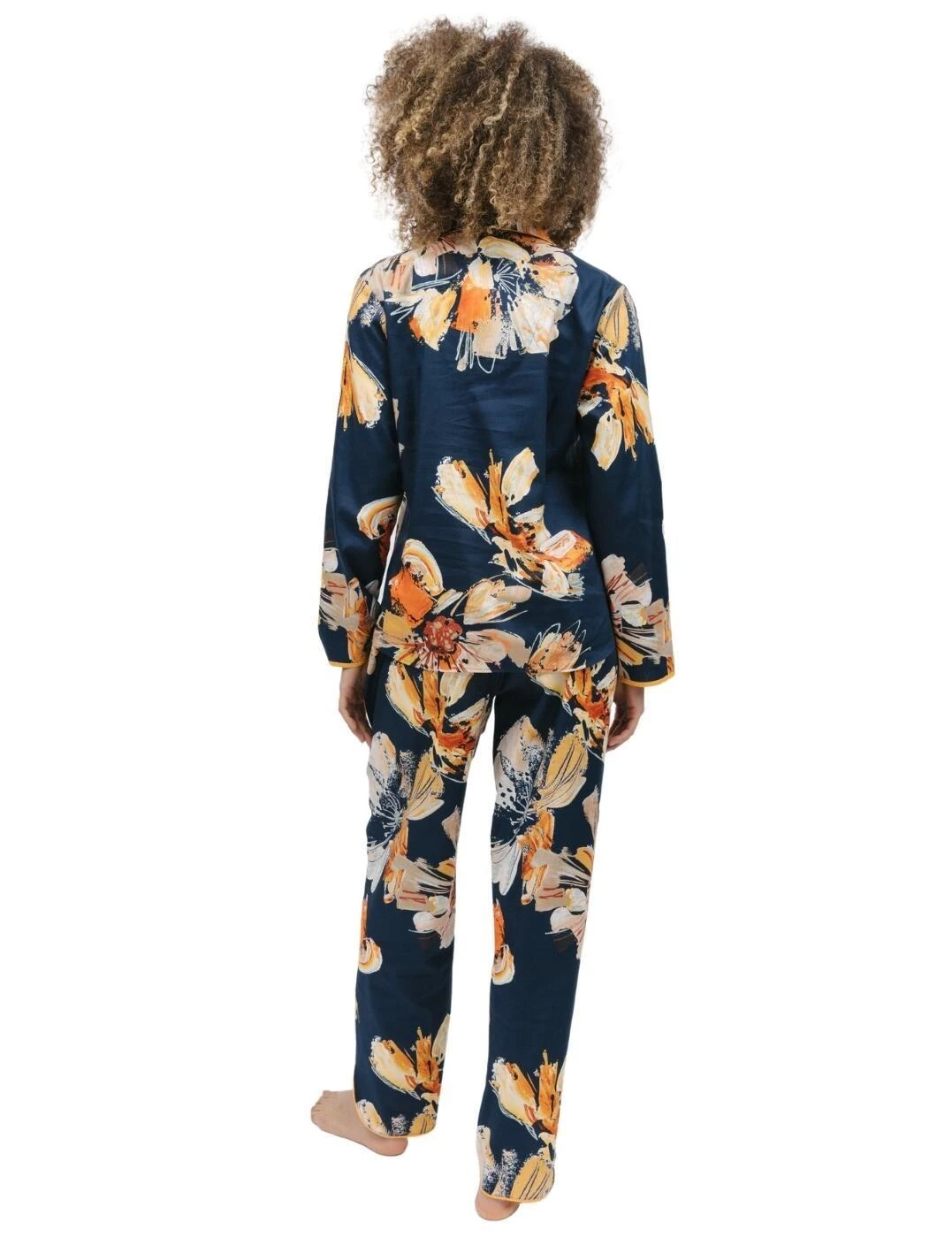 Cyberjammies Cosmo Pyjama Top - Navy Floral Print 6 Cyberjammies Cosmo Pyjama Top - Navy Floral Print - Image 6