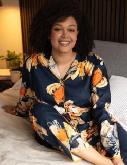Cyberjammies Cosmo Pyjama Top - Navy Floral Print 16 Cyberjammies Cosmo Pyjama Top - Navy Floral Print -Belle Lingerie Store 62254 cyberjammies cosmo pyjama top navy floral print 8