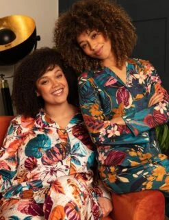 Cyberjammies Maple Pyjama Top - Teal Leaf Print -Belle Lingerie Store 62274 cyberjammies maple pyjama top teal leaf print 10