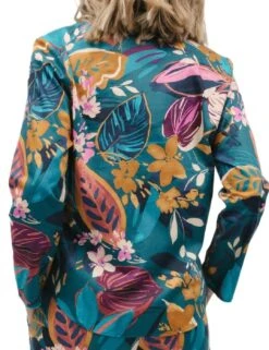 Cyberjammies Maple Pyjama Top - Teal Leaf Print -Belle Lingerie Store 62274 cyberjammies maple pyjama top teal leaf print 5