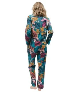 Cyberjammies Maple Pyjama Top - Teal Leaf Print -Belle Lingerie Store 62274 cyberjammies maple pyjama top teal leaf print 7