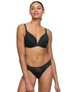 Marie Jo Jadei Padded Plunge Bra - Deep Forest -Belle Lingerie Store 62286 marie jo jadei padded plunge bra deep forest 5