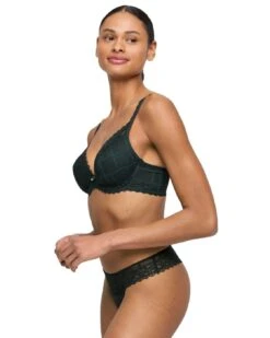 Marie Jo Jadei Padded Plunge Bra - Deep Forest -Belle Lingerie Store 62286 marie jo jadei padded plunge bra deep forest 7