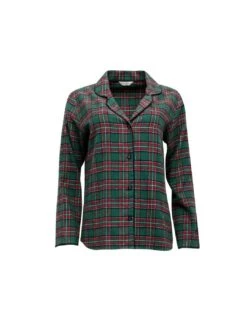 Cyberjammies Whistler Pyjama Top - Green Check -Belle Lingerie Store 62295 cyberjammies whistler pyjama top green check 3