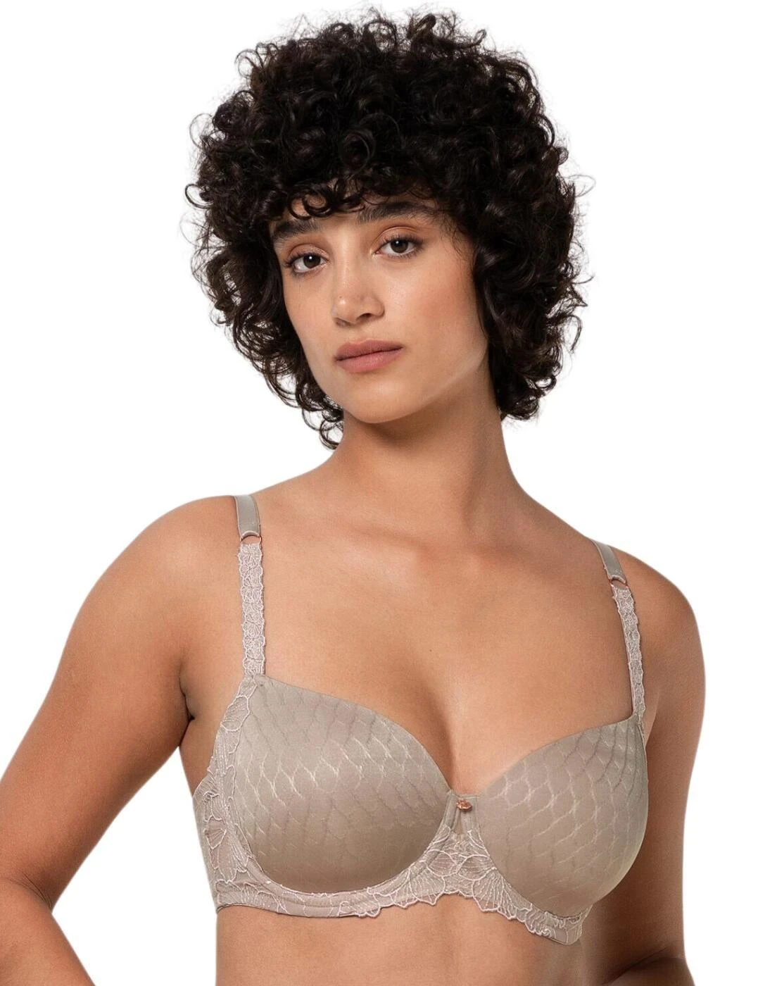 Triumph Azalea Florale Padded Bra - Mink 1 Triumph Azalea Florale Padded Bra - Mink