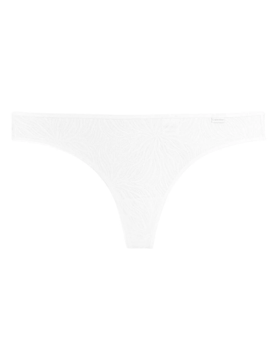 Calvin Klein Sheer Marquisette Thong - White 3 Calvin Klein Sheer Marquisette Thong - White - Image 3