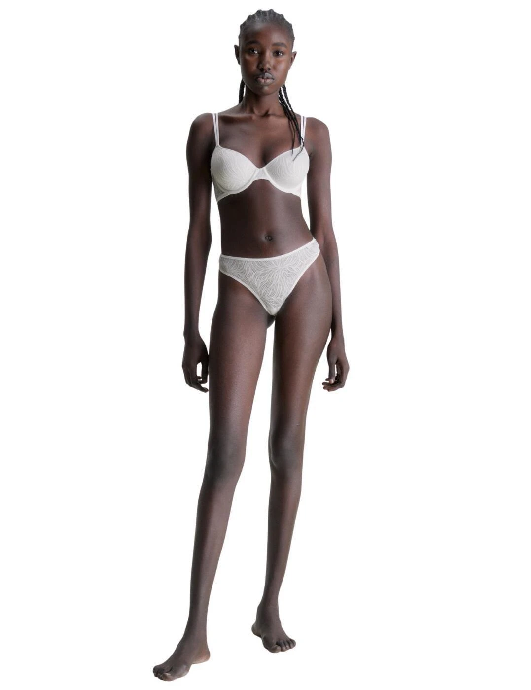 Calvin Klein Sheer Marquisette Thong - White 5 Calvin Klein Sheer Marquisette Thong - White - Image 5