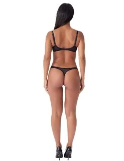 Gossard VIP Taboo Thong - Black -Belle Lingerie Store 62499 gossard vip taboo thong black 7