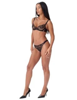 Gossard VIP Taboo Thong - Black -Belle Lingerie Store 62499 gossard vip taboo thong black 8