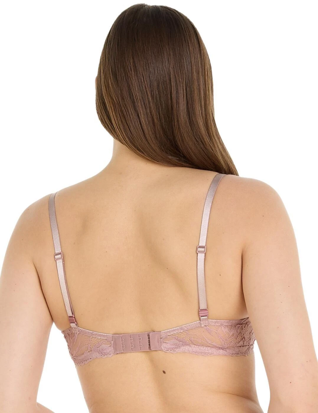 Calvin Klein Seductive Comfort Demi Push Up Bra - Woodrose 2 Calvin Klein Seductive Comfort Demi Push Up Bra - Woodrose - Image 2