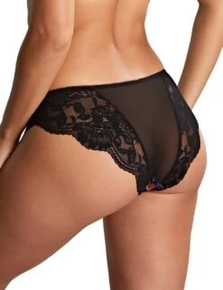 Panache Nina Brazilian Brief - Black Floral 10 Panache Nina Brazilian Brief - Black Floral -Belle Lingerie Store 62708 panache nina brazilian brief black floral 3
