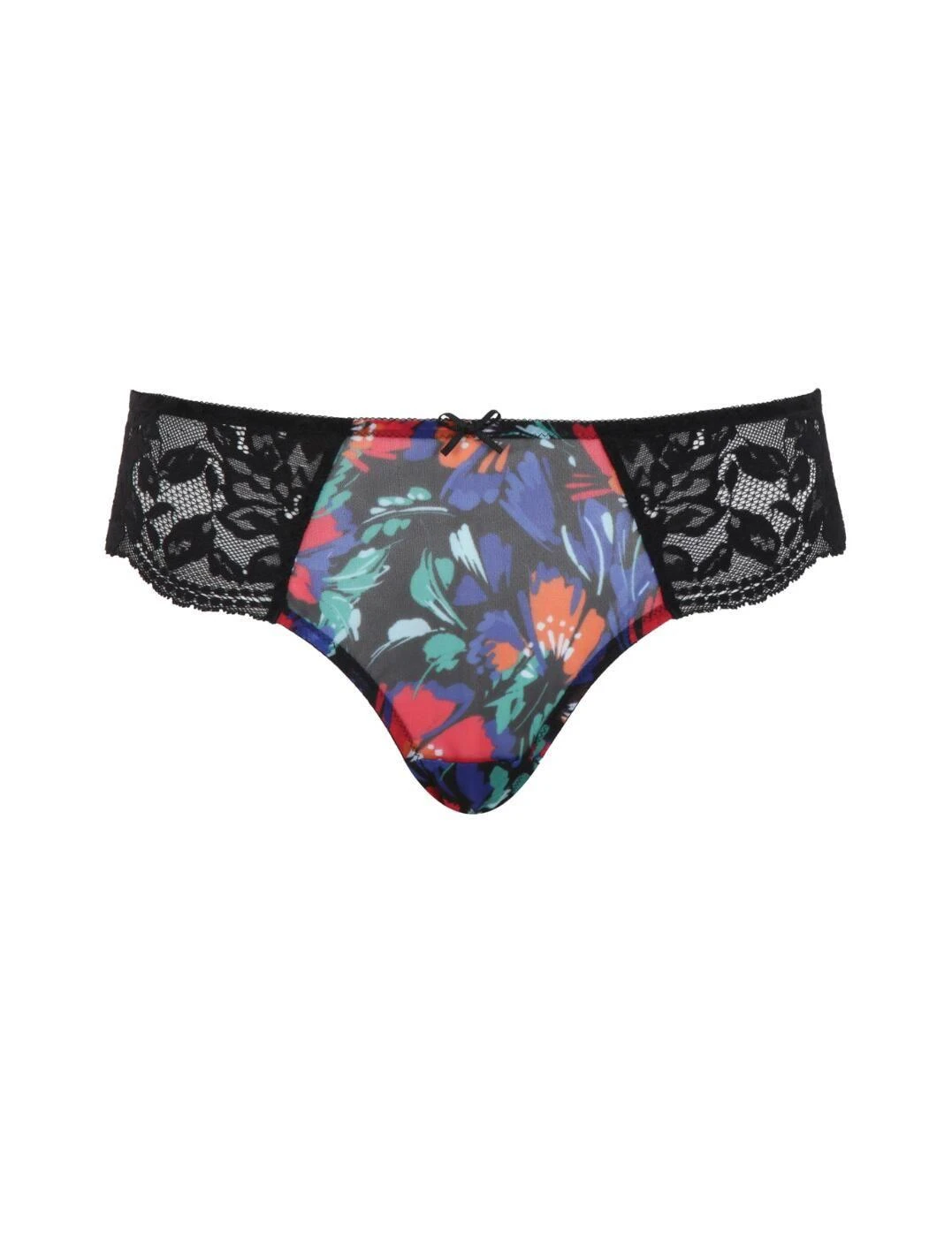 Panache Nina Brazilian Brief - Black Floral 4 Panache Nina Brazilian Brief - Black Floral - Image 4